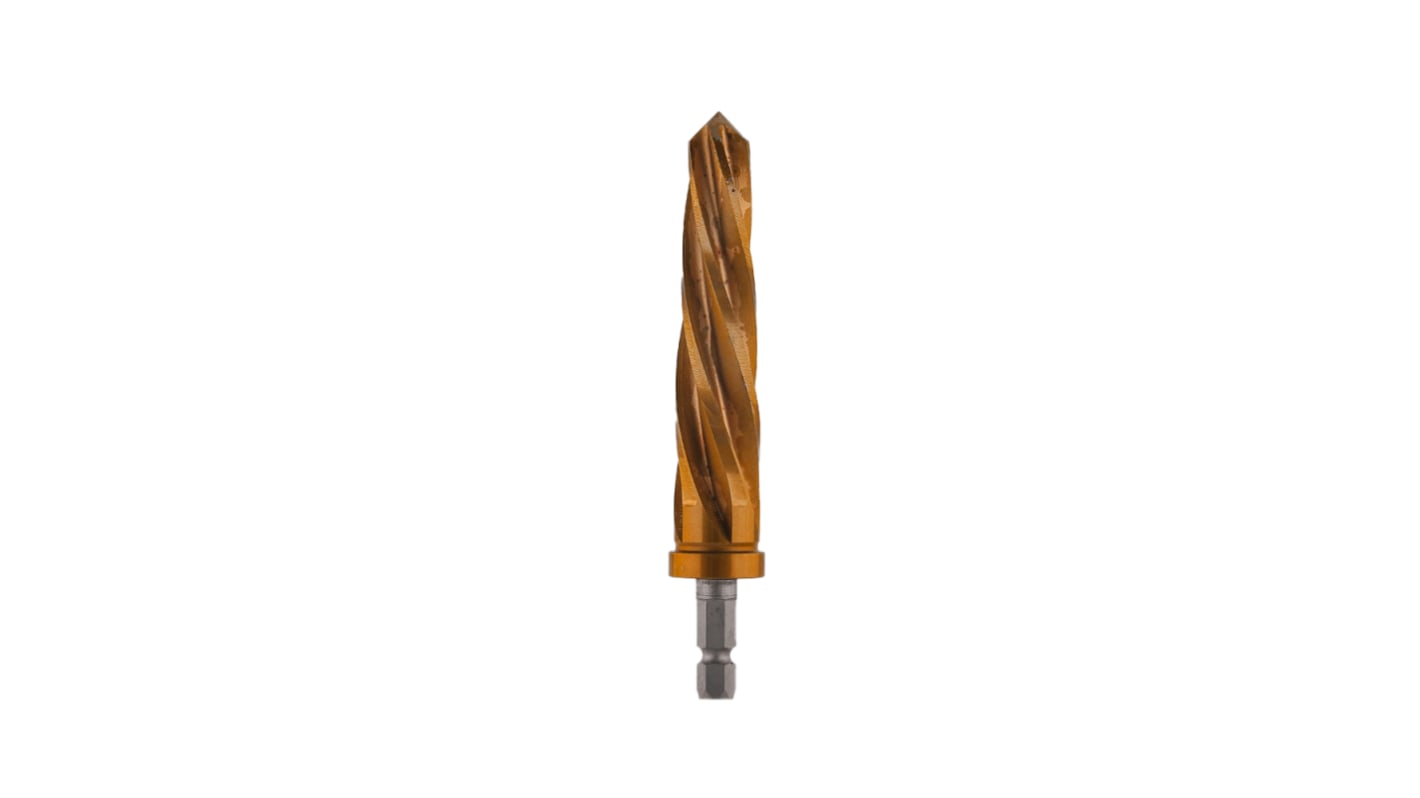 Rotabroach Morse Taper Shank Reamer Bit, 10mm Diameter, Tapered Flute, 23.5 mm Overall