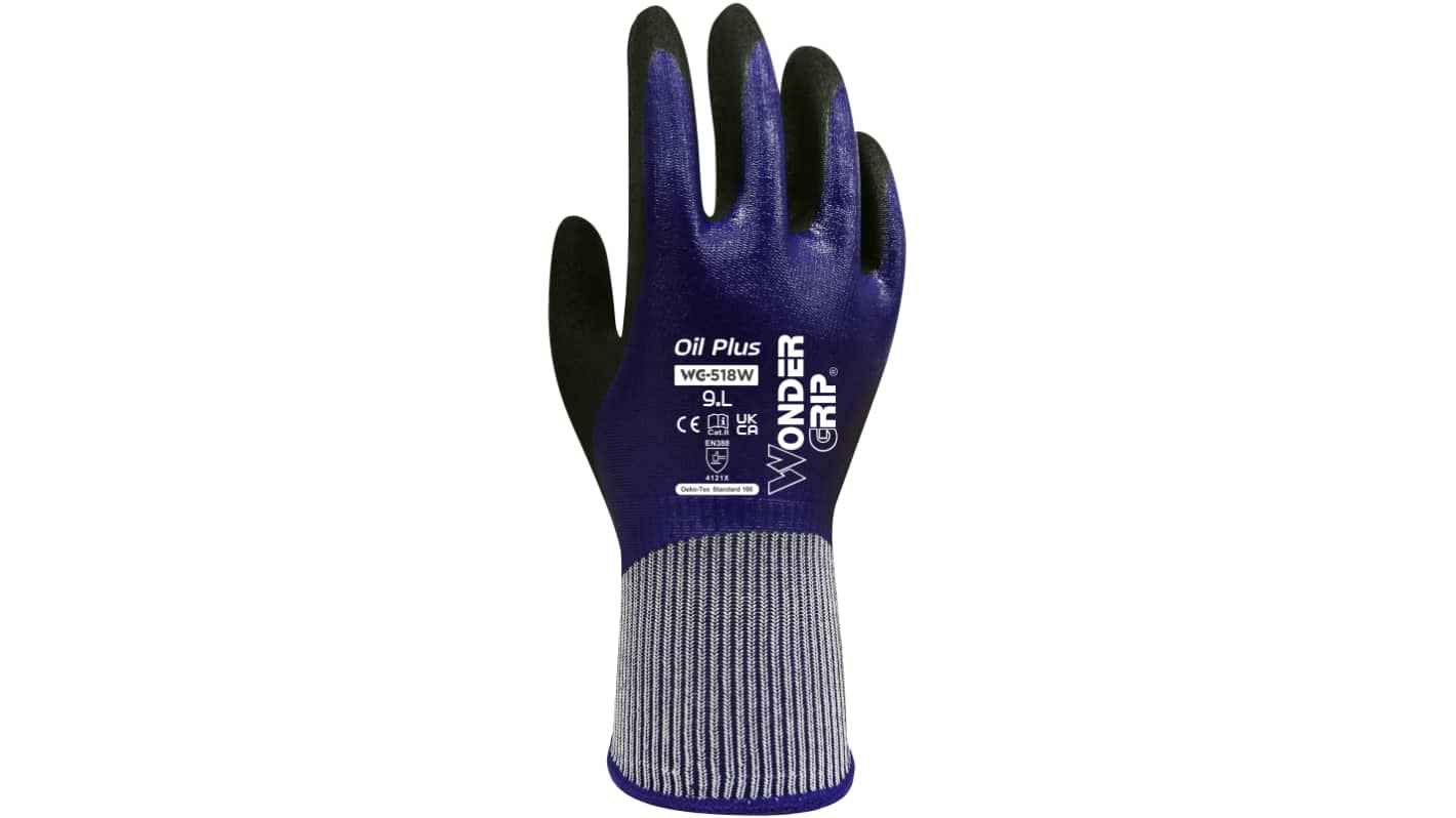 Wonder Grip WG-518W OIL PLUS Purple Nylon Assembly, Automotive Industry, Construction, Emergency Services, Logistics,