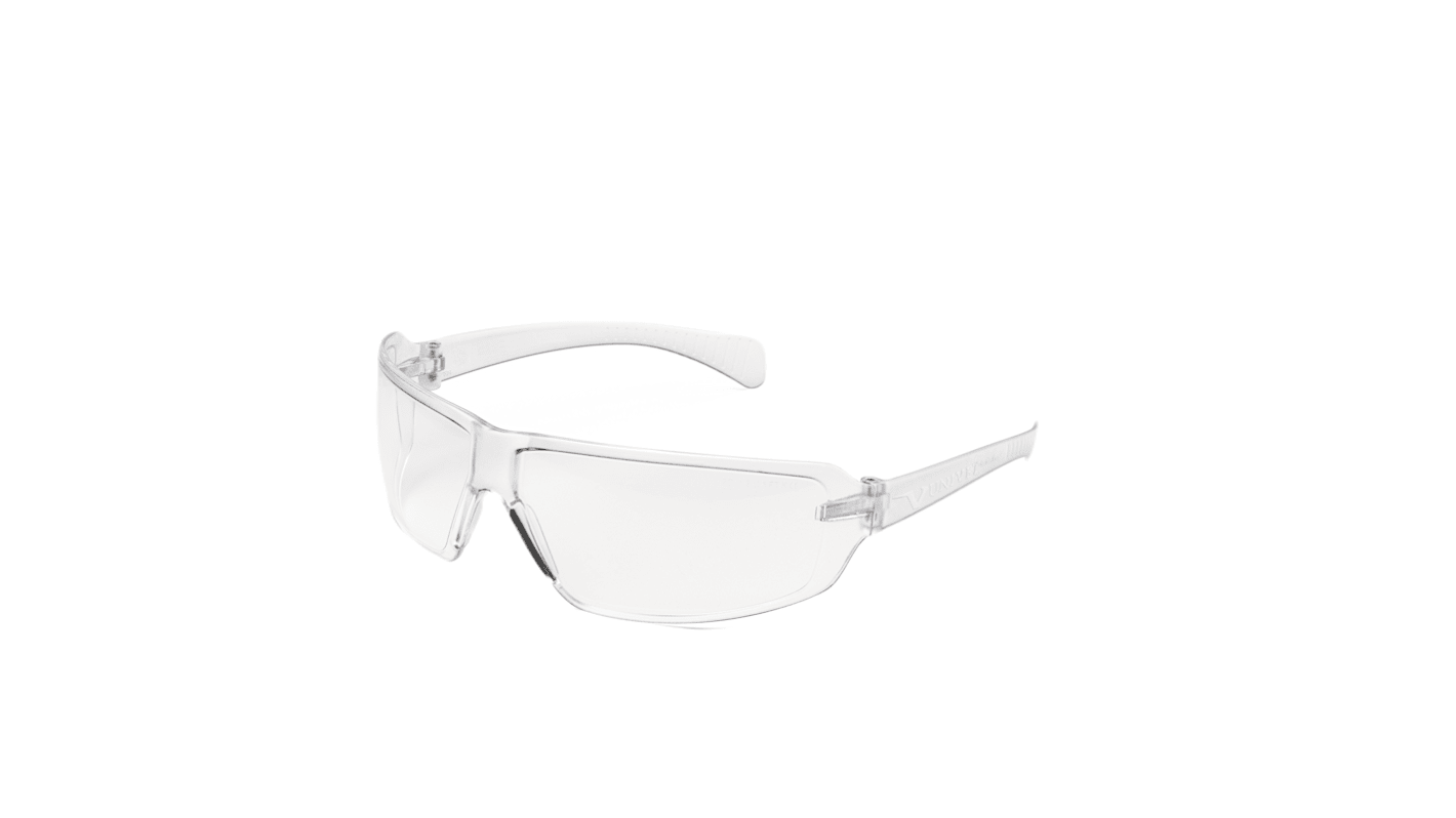 Univet 553 Zeronoise Safety Glasses, Clear Polycarbonate Lens