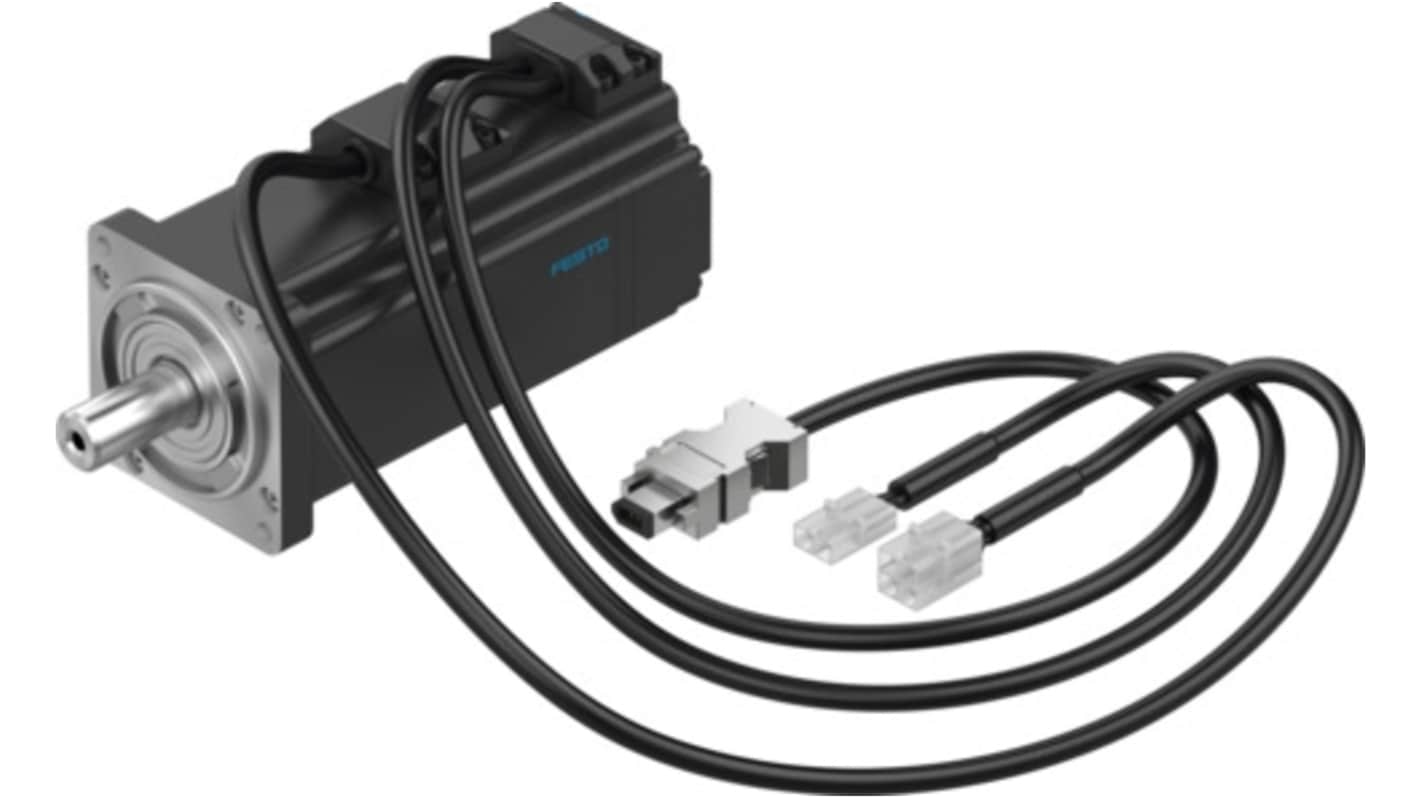 Festo 300 V 200 W Servo Motor, 6000 rpm, 1.92 Nm Max Output Torque
