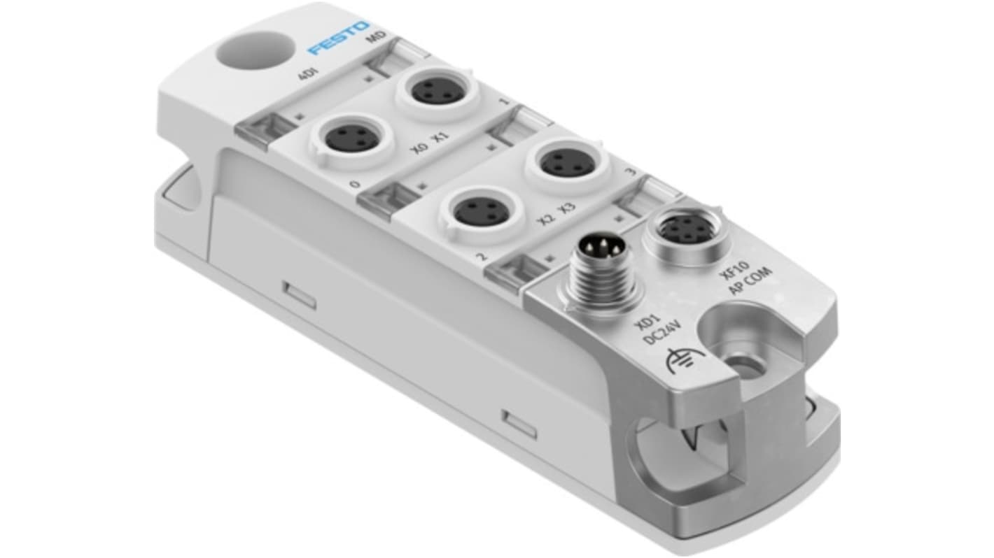 Festo CPX-AP Series I/O module, M8, 30m cable, 4 way, 4 port