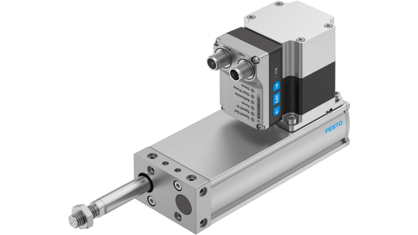 Festo Stepper Motor Linear Actuator, 80mm, 24V, 10kg, 600mm/s, 8102171