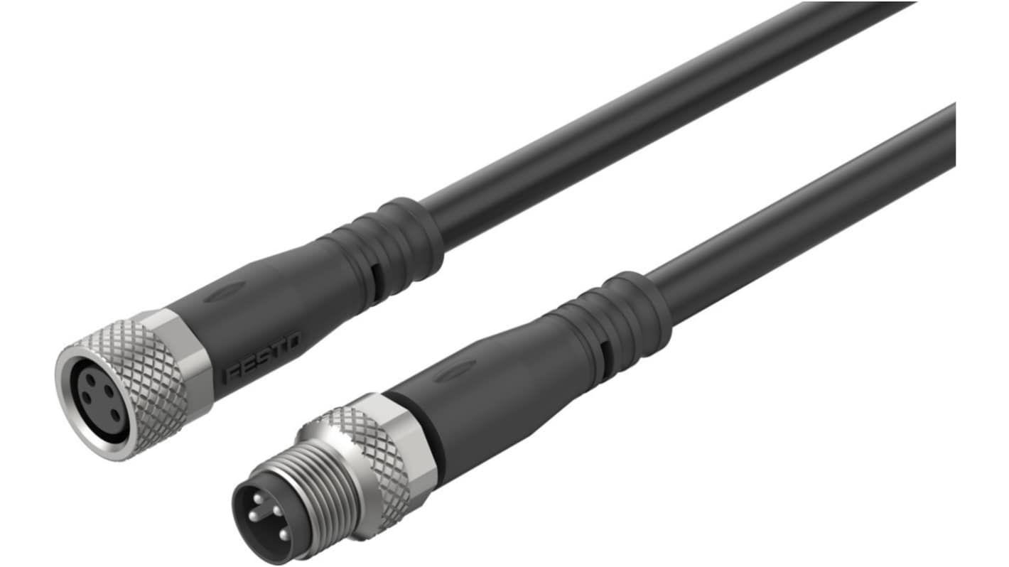 Festo NEBL Series Cable for Use with Controllers, 10m Length, 0 → 30 V