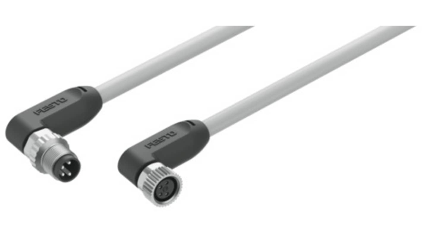Festo NEBL Series Cable for Use with Controllers, 1m Length, 0 → 30 V