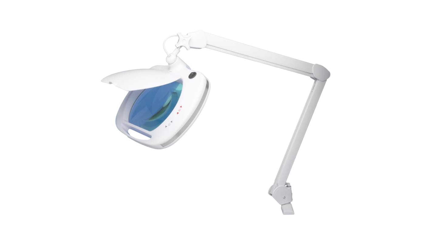 Shesto LC9100LED/UK LED Magnifier Lamp with LED Lamp, 3dioptre, 180 x 150mm Lens