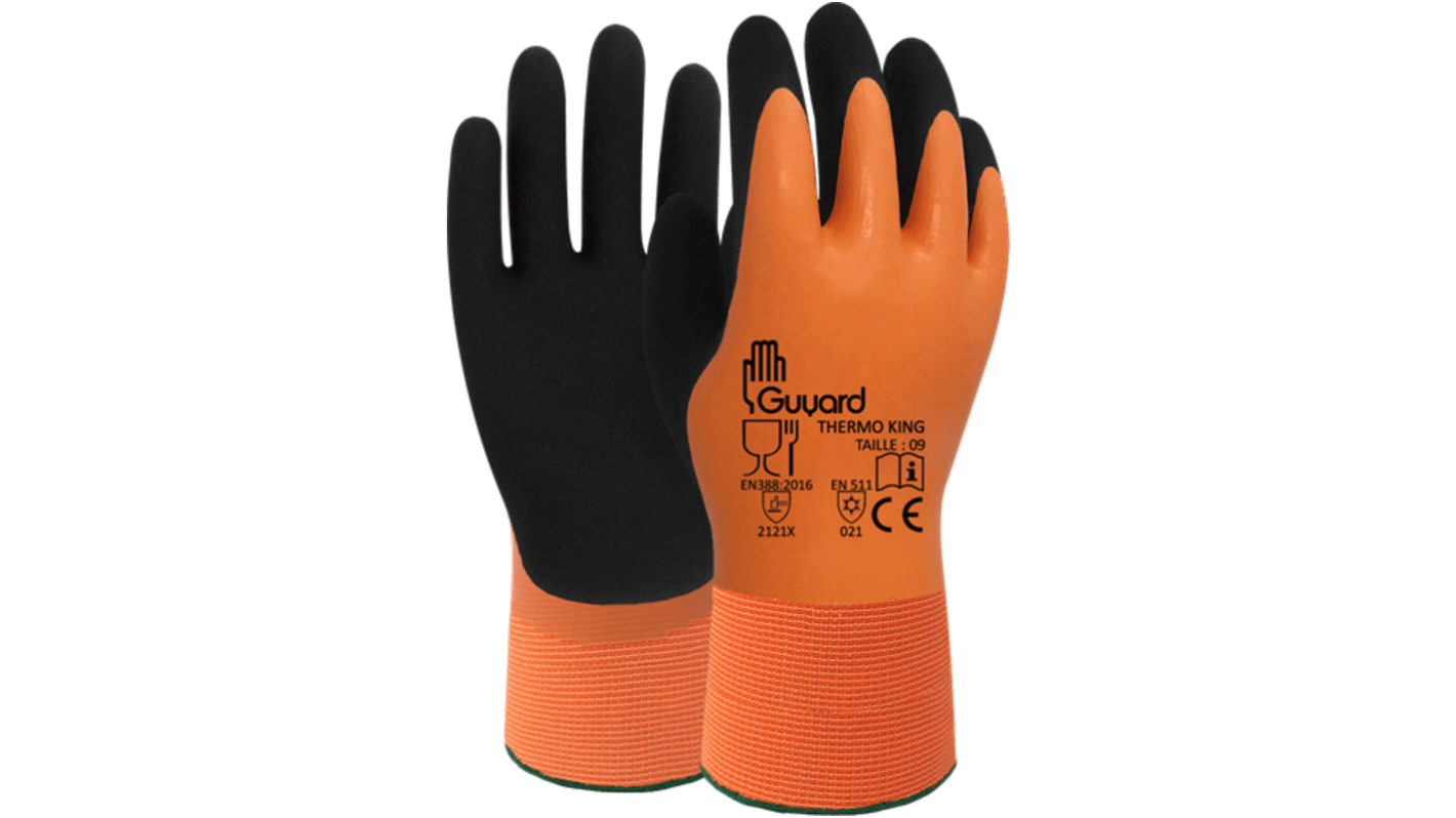 GUYARD THERMO KING Black, Orange Polyamide Abrasion Resistant, Cut Resistant, Puncture Resistant, Tear Resistant Work