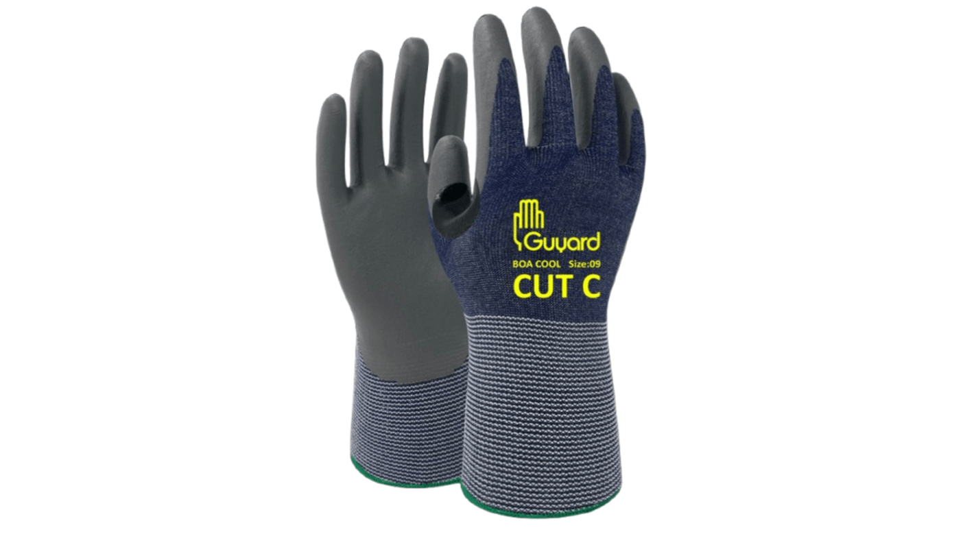 GUYARD BOA COOL Grey HPPE, High Density Polyethylene Abrasion Resistant, Cut Resistant, Puncture Resistant, Tear