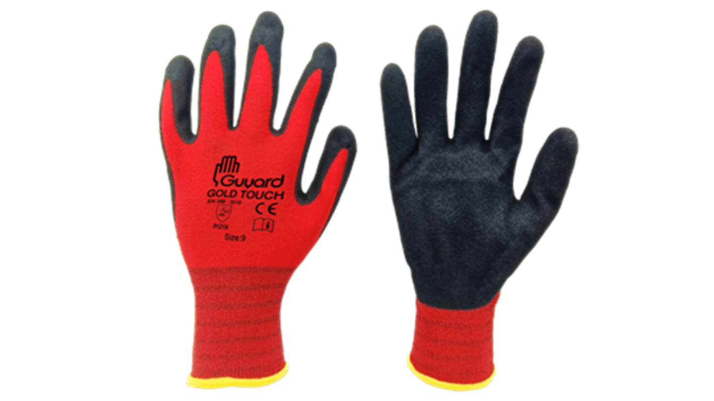 GUYARD GOLD TOUCH Black/Red Polyamide Abrasion Resistant, Cut Resistant, Puncture Resistant, Tear Resistant Work