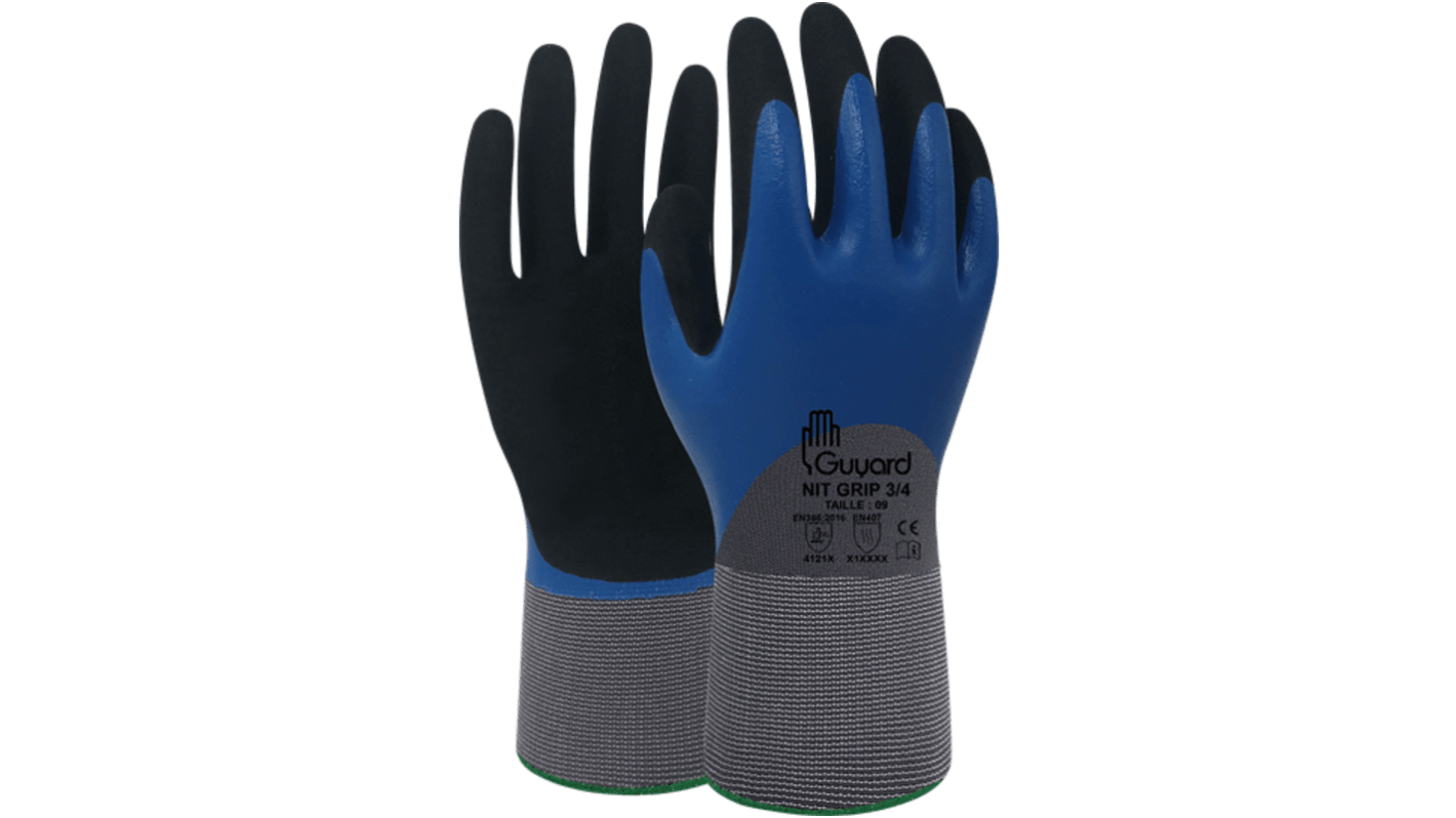 Guanti da lavoro GUYARD NIT GRIP, Tg. 6, in Poliammide, Spandex, col. Grigio