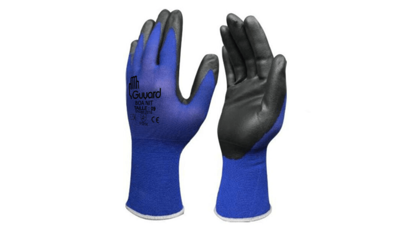 GUYARD BOA NIT Black, Blue Polyamide Abrasion Resistant, Cut Resistant, Puncture Resistant, Tear Resistant Work Gloves,