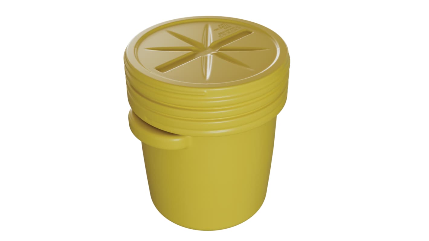 Pojemnik na odpady 5gal, kolor: Żółty, materiał: HDPE, 51.8cm, Eagle
