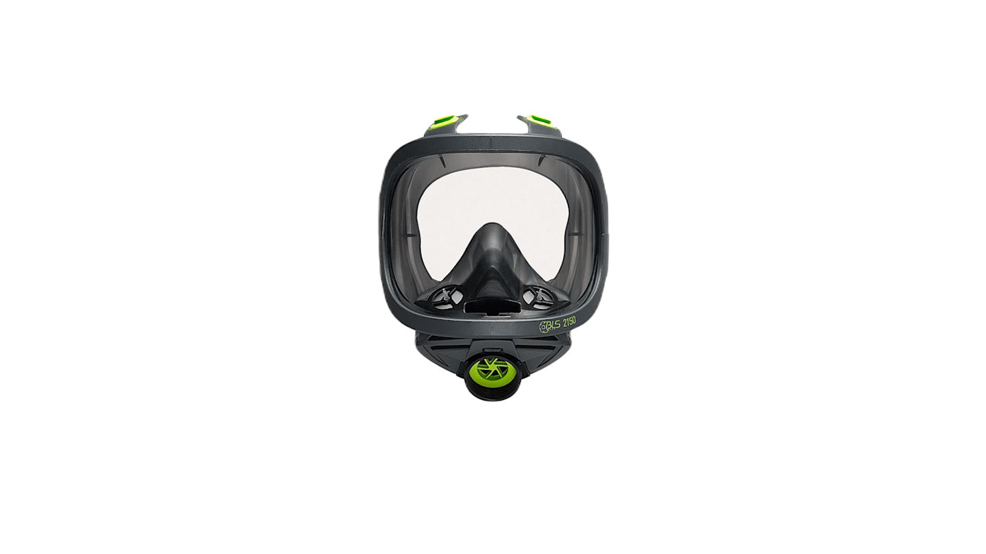Maschera respiratoria BLS col. Nero, Taglia Unico, Maschera completa