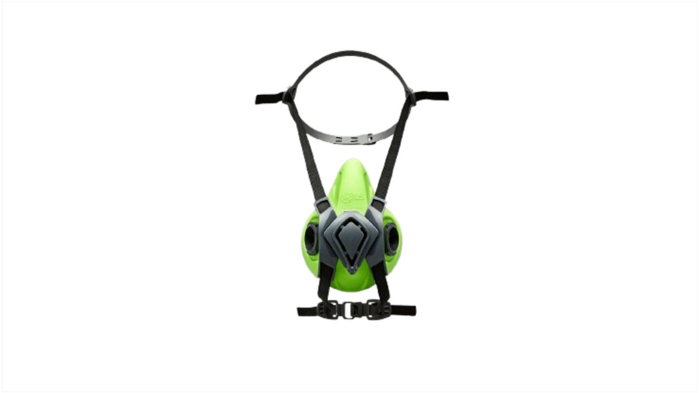 Maschera respiratoria BLS col. Nero, Verde, Taglia M/L, Mezza maschera