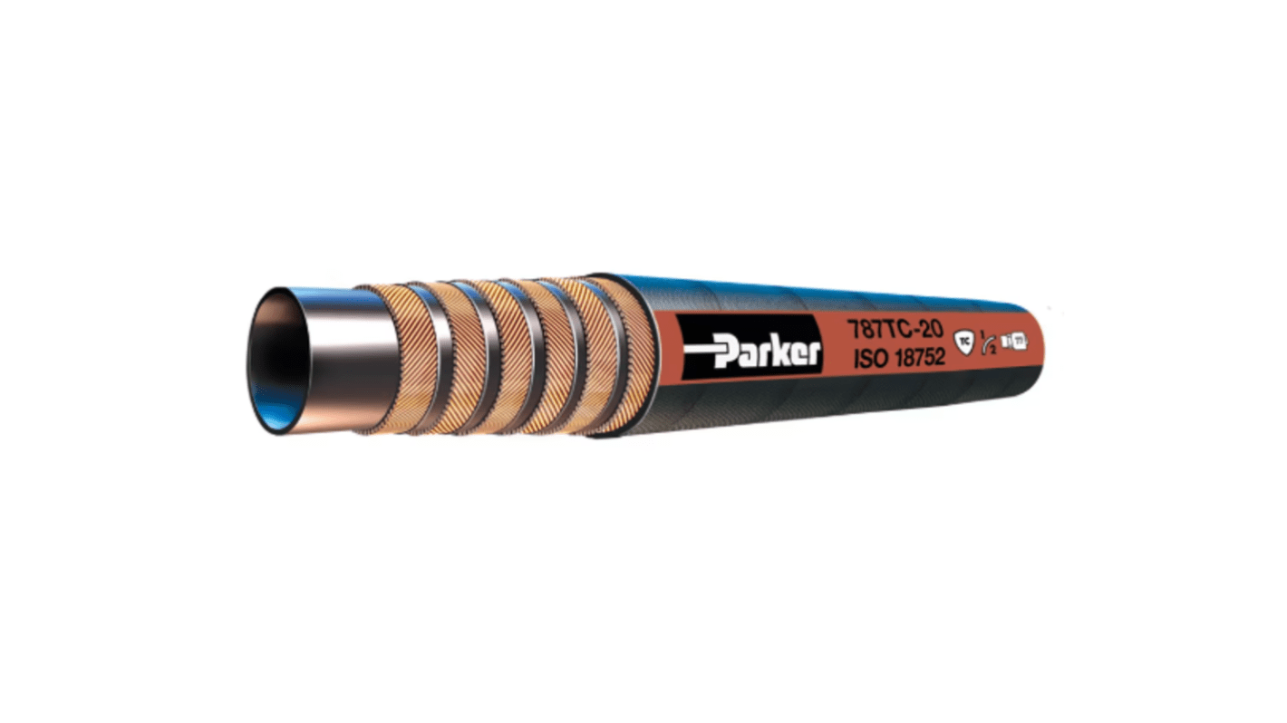 Parker 40000mm Synthetic Rubber Hydraulic Hose Assembly, 35 Mpa Max Pressure