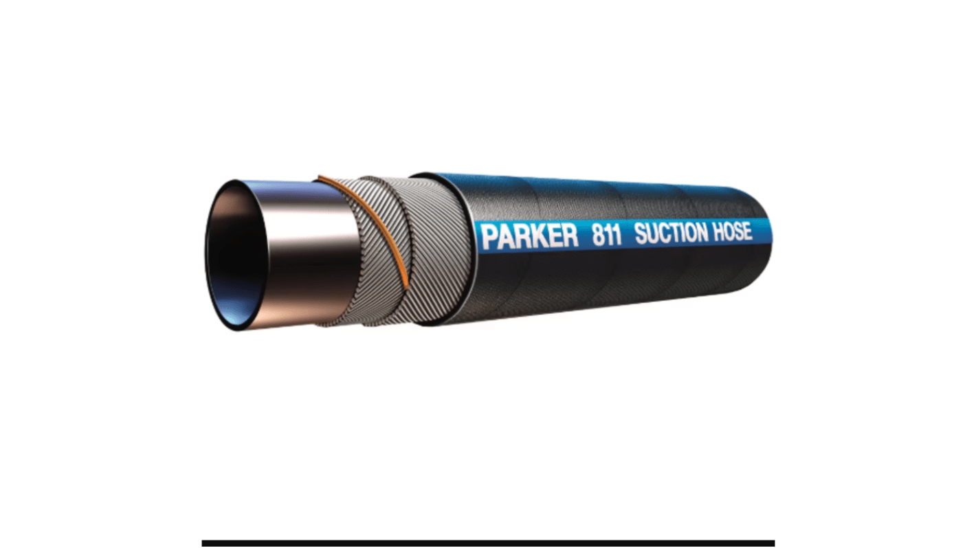 Parker 40000mm Synthetic Rubber Hydraulic Hose Assembly, 1.7 Mpa Max Pressure