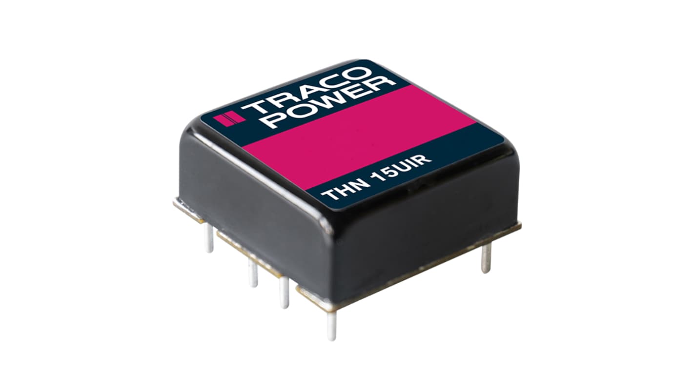 TRACOPOWER THN DC-DC Converter, 12V/ 625mA Output, 15W