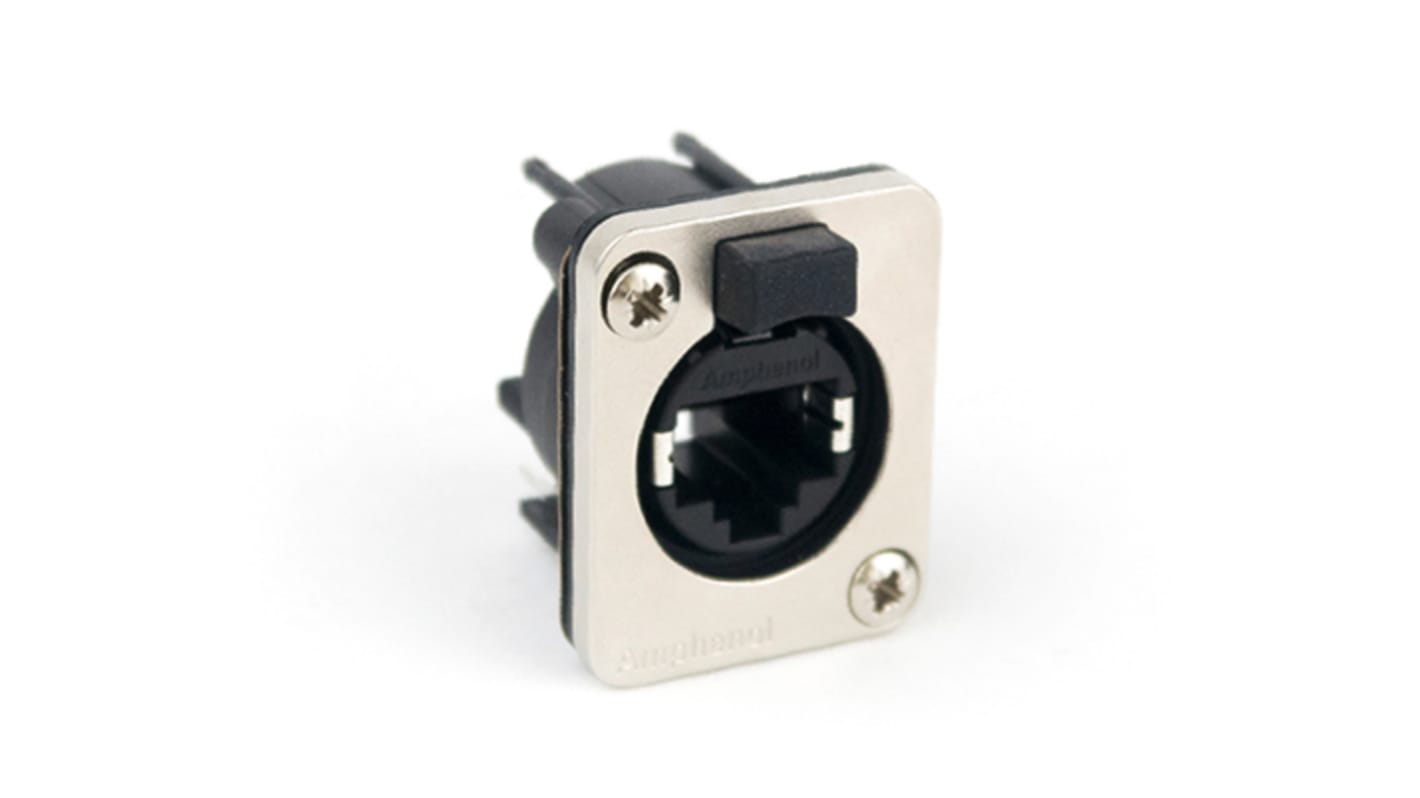 Amphenol Industrial PCB Mount XLR Connector, Vertical, Female, IP40, 125 V ac, 8 Way, Gold Plating