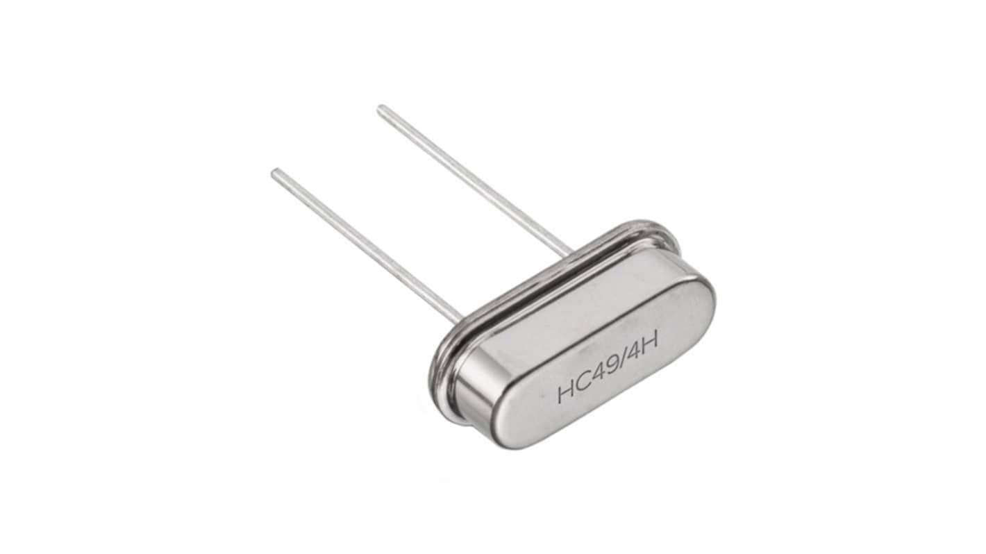 Wurth Elektronik 3.6864MHz Crystal HC49/4H 2-Pin 11.05 x 4.7 x 4.1mm