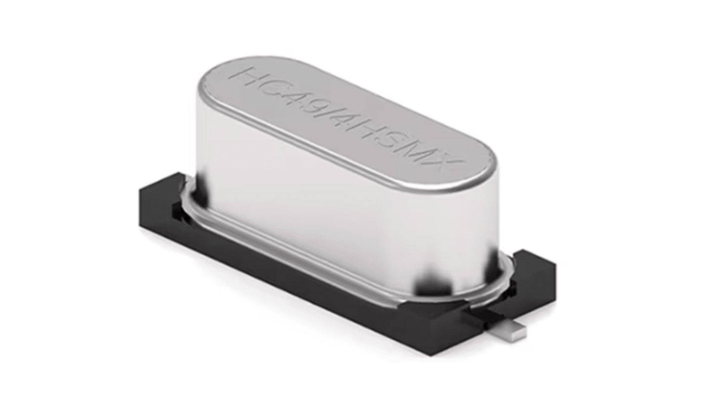 Wurth Elektronik 3.6864MHz Crystal SMT 2-Pin 13.4 x 4.9 x 4.3mm