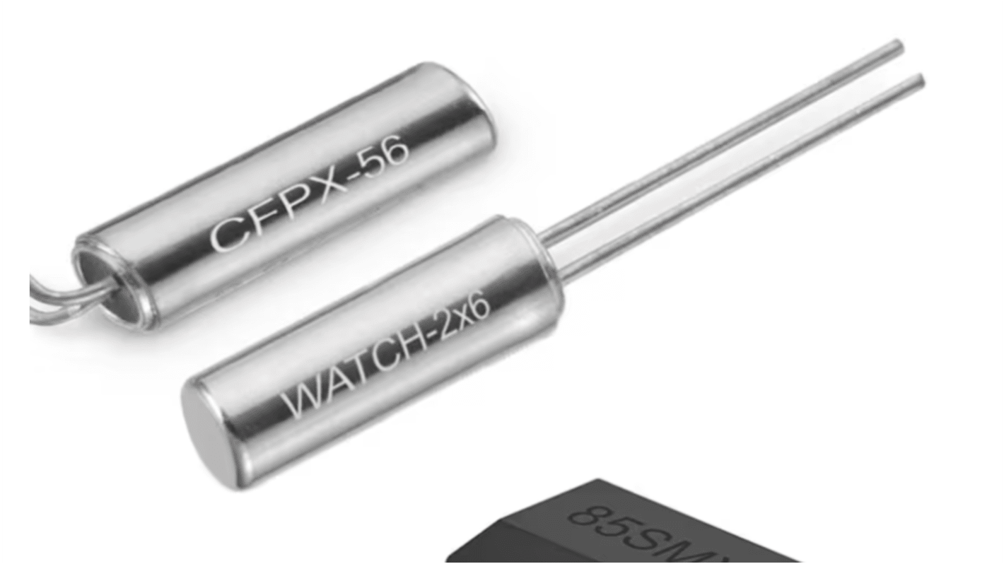 Wurth Elektronik 32.768kHz Crystal Cylinder 2-Pin 2 x 6mm