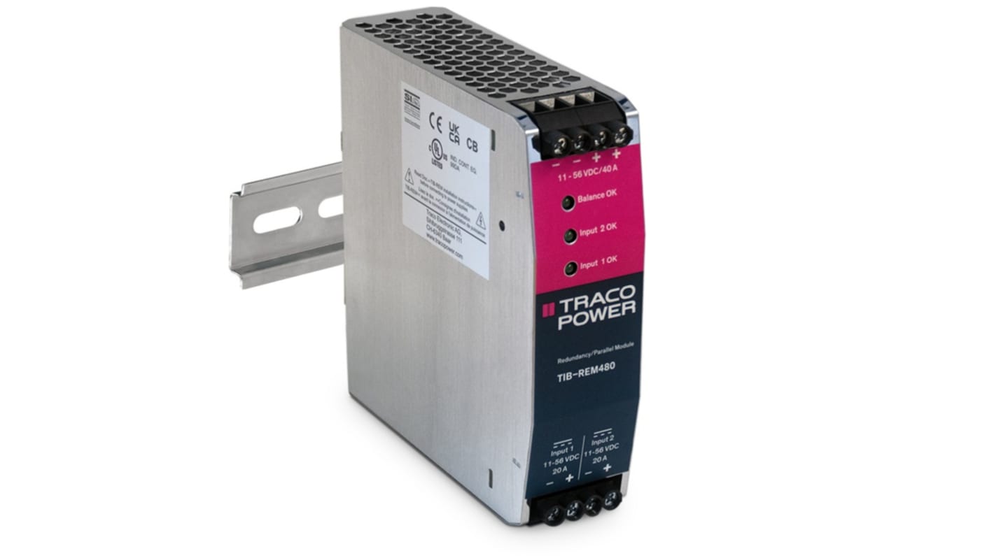 TRACOPOWER AC-DC Power Supply, TCI 130-148-J, 48V dc, 2.708A, 130W, 1 Output, 90 → 264V ac Input Voltage