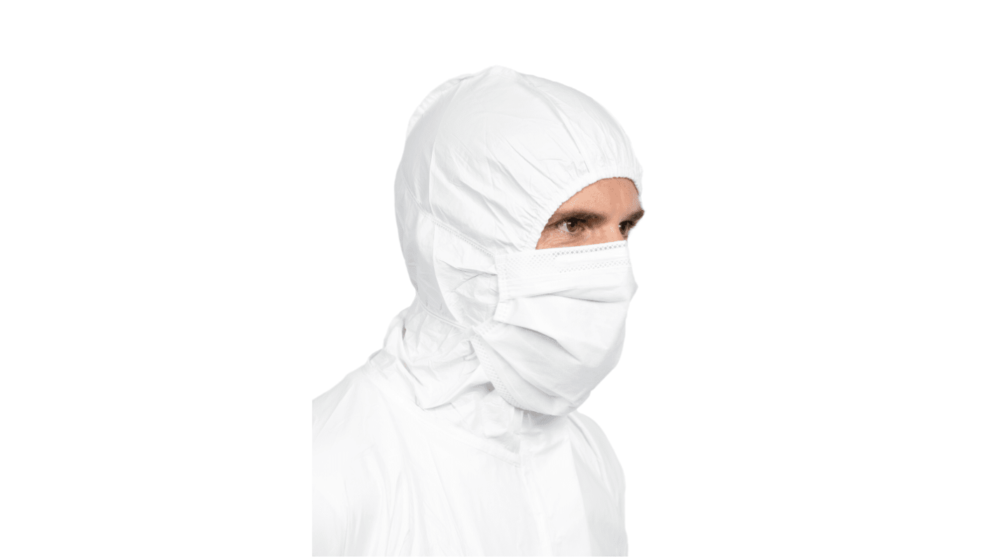60.702 Kolmi Hopen White Polypropylene Face Mask for Medical, 210 x 90 mm