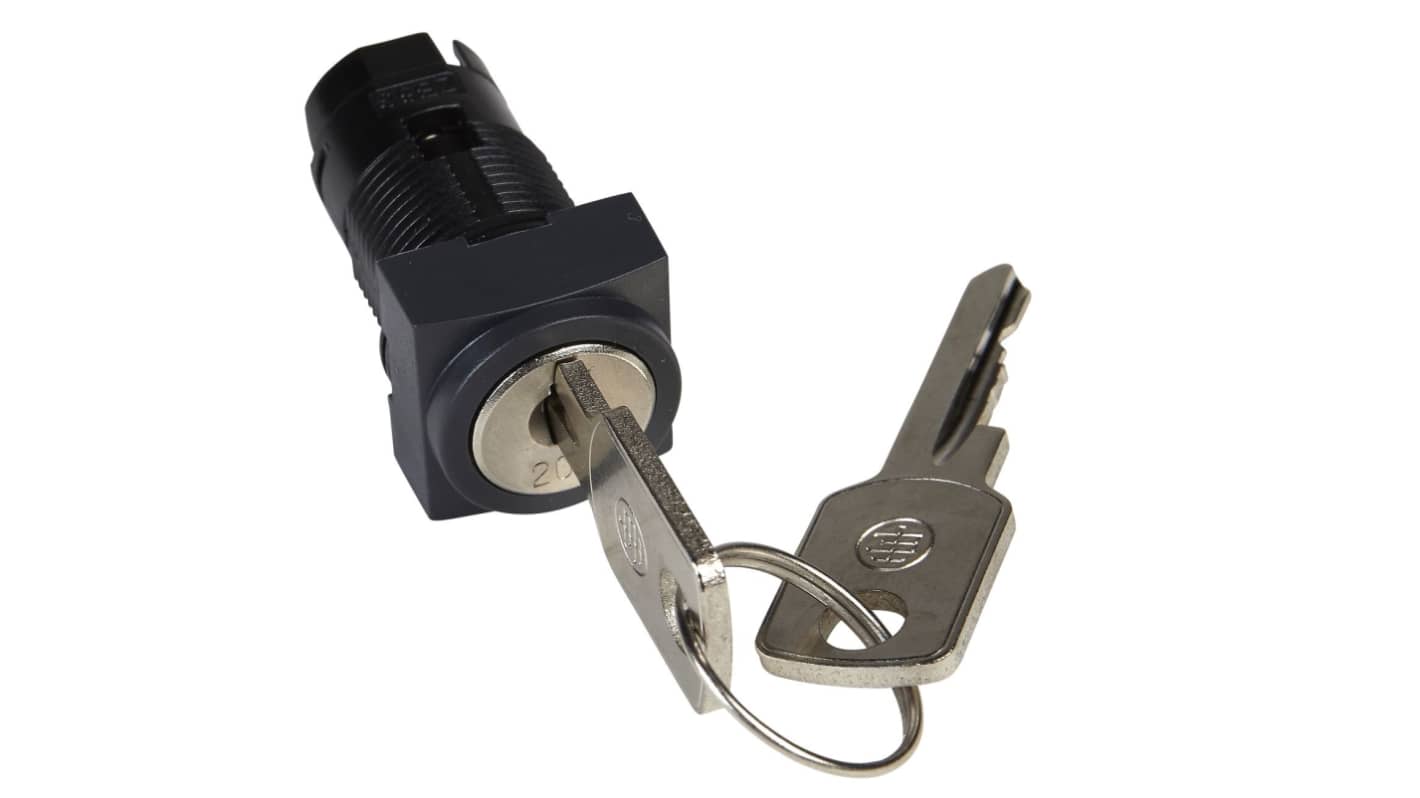 Schneider Electric Harmony 2-position Key Switch Head, Latching, 16mm Cutout