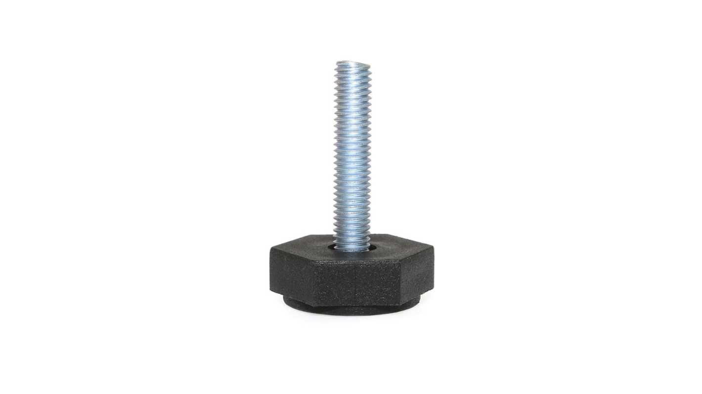 RS PRO M8 34mm Dia. Polypropylene Industrial Adjustable Foot