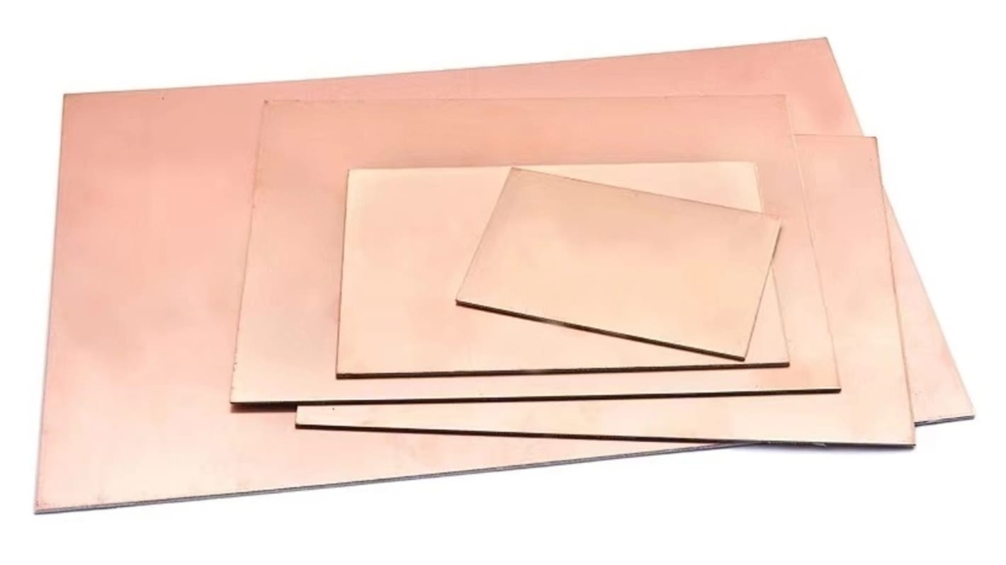 DS305, Double-Sided Copper Clad Board FR4 With 35/35μm Copper Thick, 305 x 457 x 1.55mm