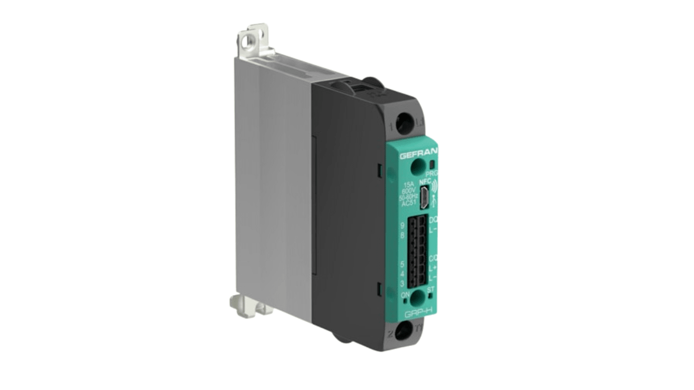 Gefran GRP-H Series Solid State Relay, 25 A Load, DIN Rail Mount, 600 V ac/dc Load