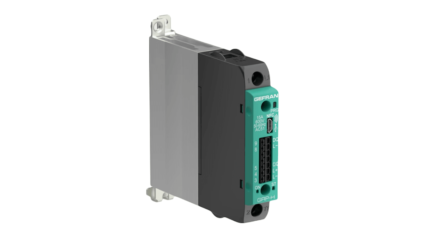 Gefran GRM-H DIN Rail Power Controller, 118 x 35mm 2 Input, 2 Output PNP, 30 V dc Supply Voltage ON/OFF