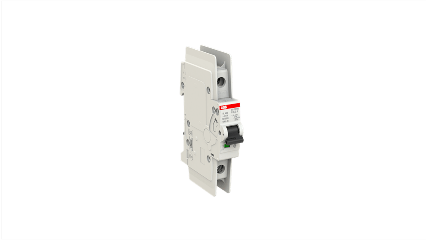 ABB SU200 M MCB, 1P, 200mA Curve K, 277V AC, 48V DC, 15 kA Breaking Capacity