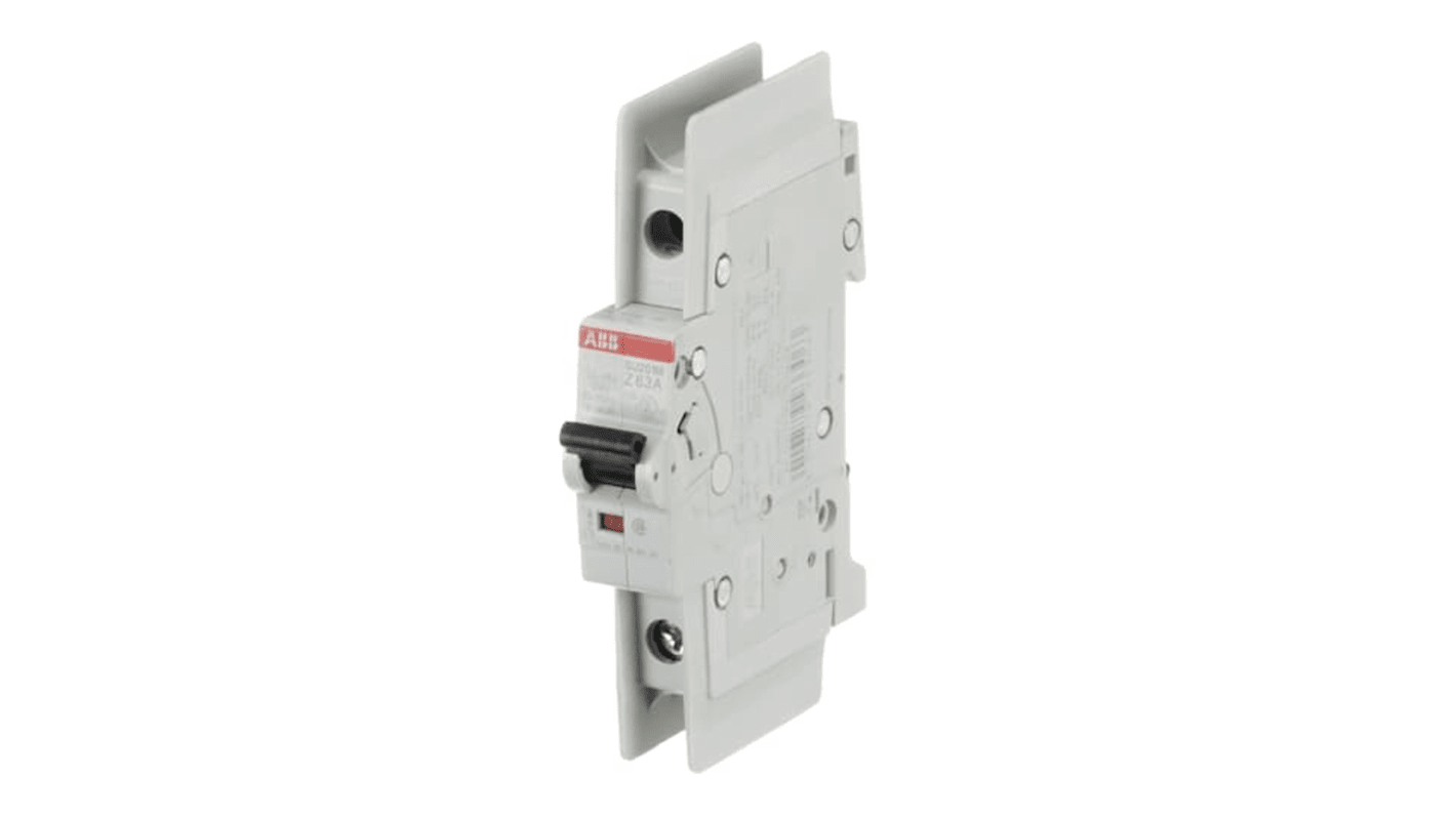 ABB SU200 M MCB, 1P, 63A, Type Z, 240V AC, 48V DC, 15 kA Breaking Capacity