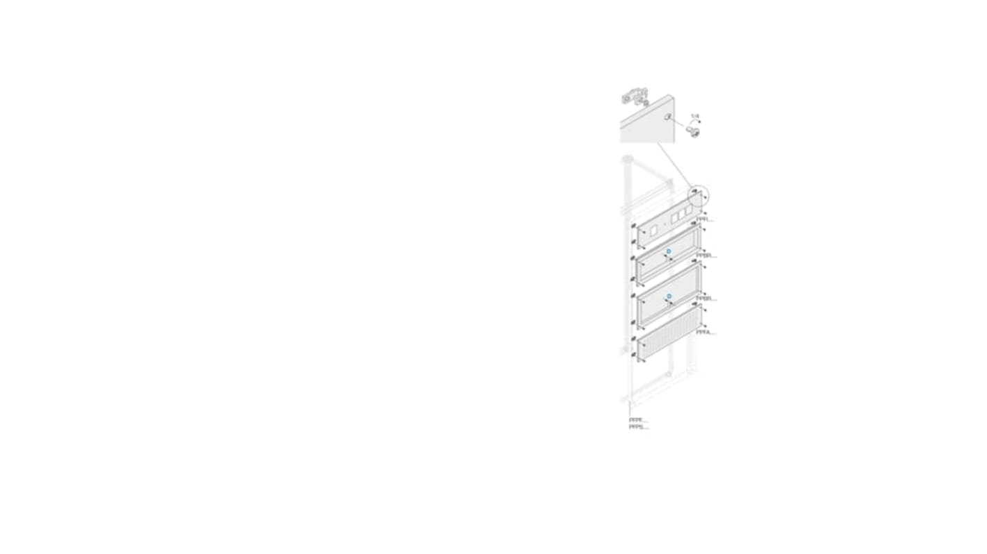 ABB Pickled Steel Sheet Panel for Use with Main Distribution Boards, 600 x 200 x 600mm