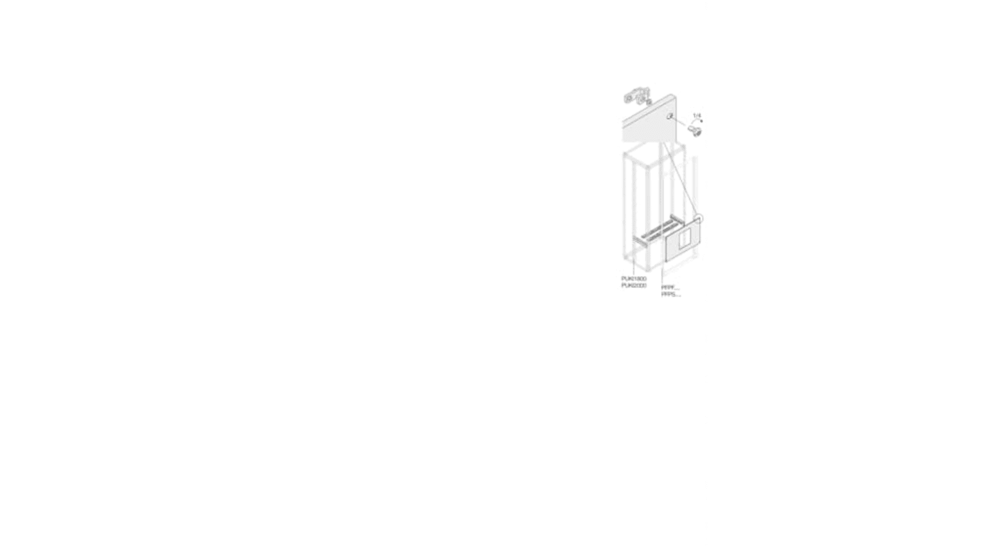ABB Pickled Steel Sheet Assembly Kit for Use with Main Distribution Boards, 490 x 575 x 75mm