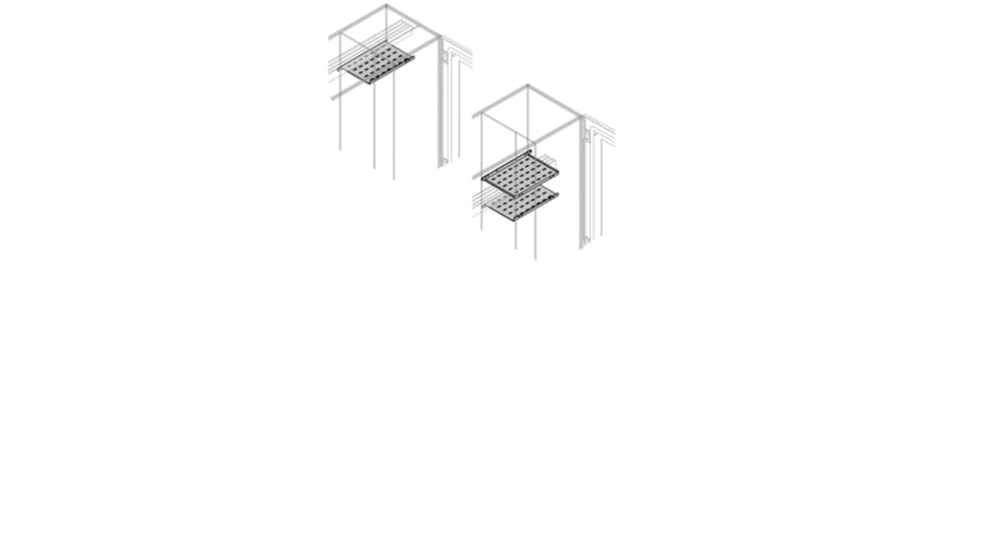 ABB PTHS Series Pickled Steel Sheet Shelf for Use with Modular Boards - System Pro E Power, 240 x 303.7 x 25mm