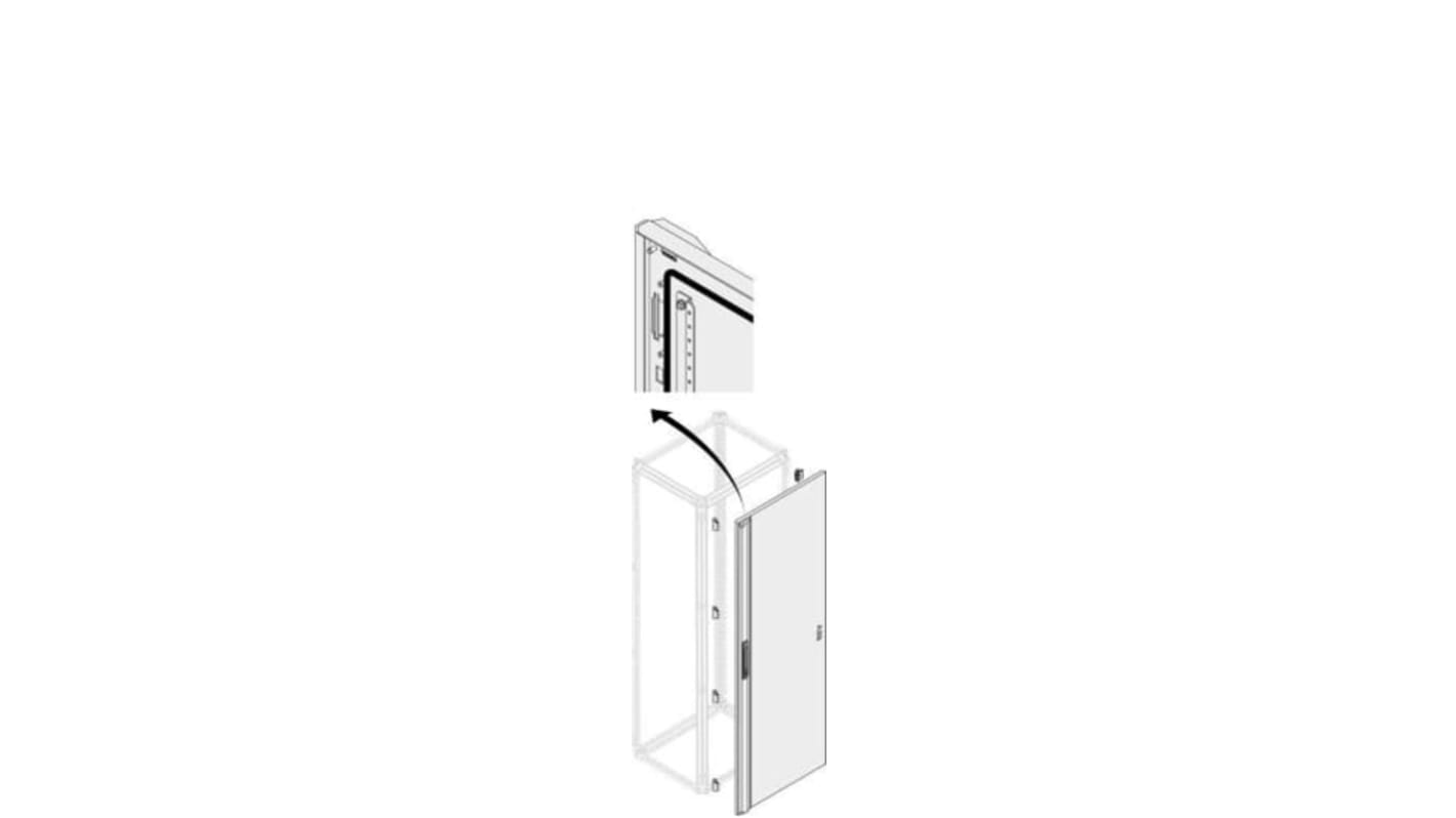 ABB PDLG Series Lockable Pickled Steel Sheet RAL 7035 Opaque, 1798mm H, 1.019m W, 15mm L for Use with PDLB1816