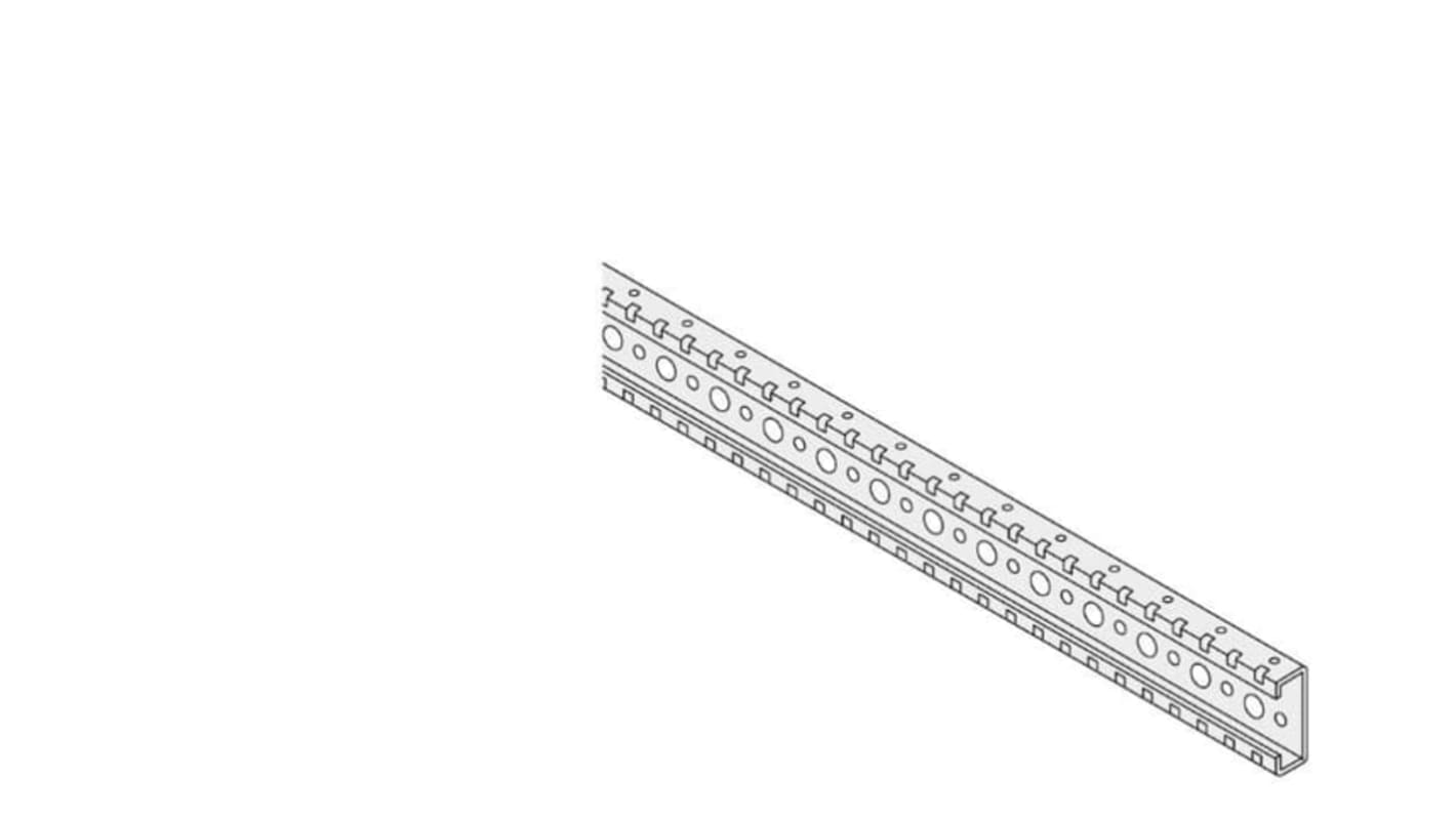 ABB PCRM Series Galvanised Steel Crosspiece, 538mm W, 48mm H, 47.5mm L For Use With PCRM0538