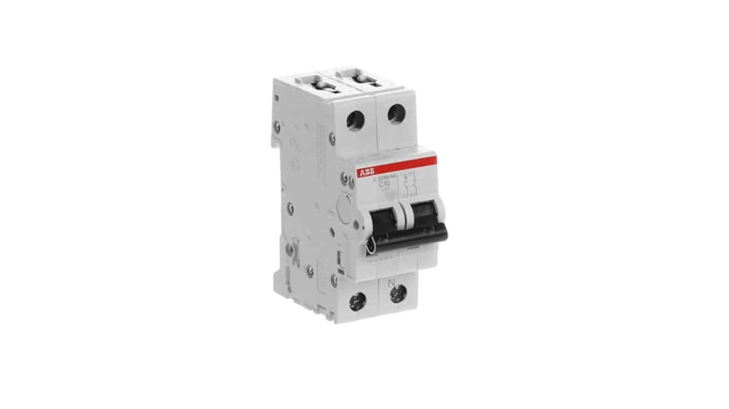 Interruttore magnetotermico ABB 1+N 10A 15 kA, Tipo C