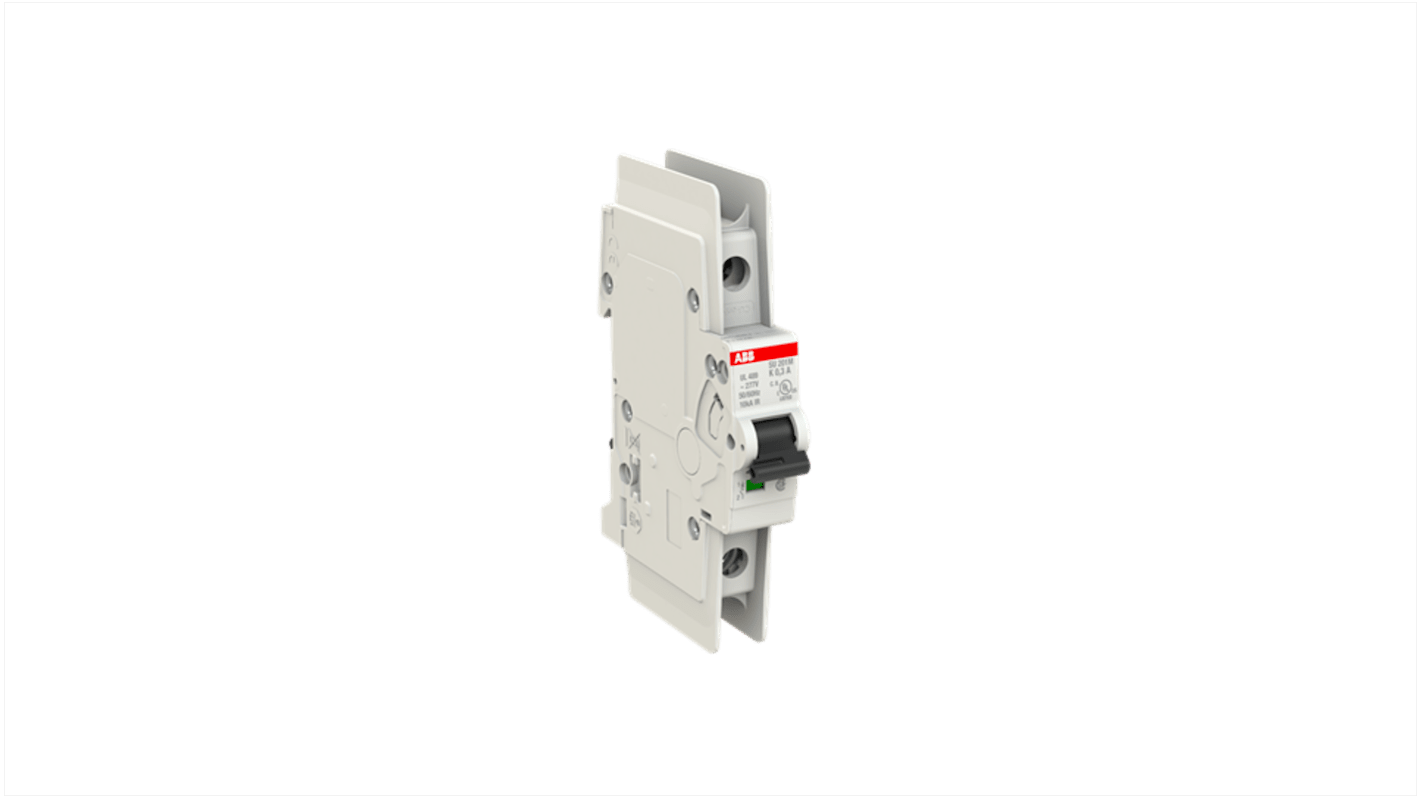 ABB SU200 M MCB, 1P, 300mA Curve K, 277V AC, 48V DC, 15 kA Breaking Capacity