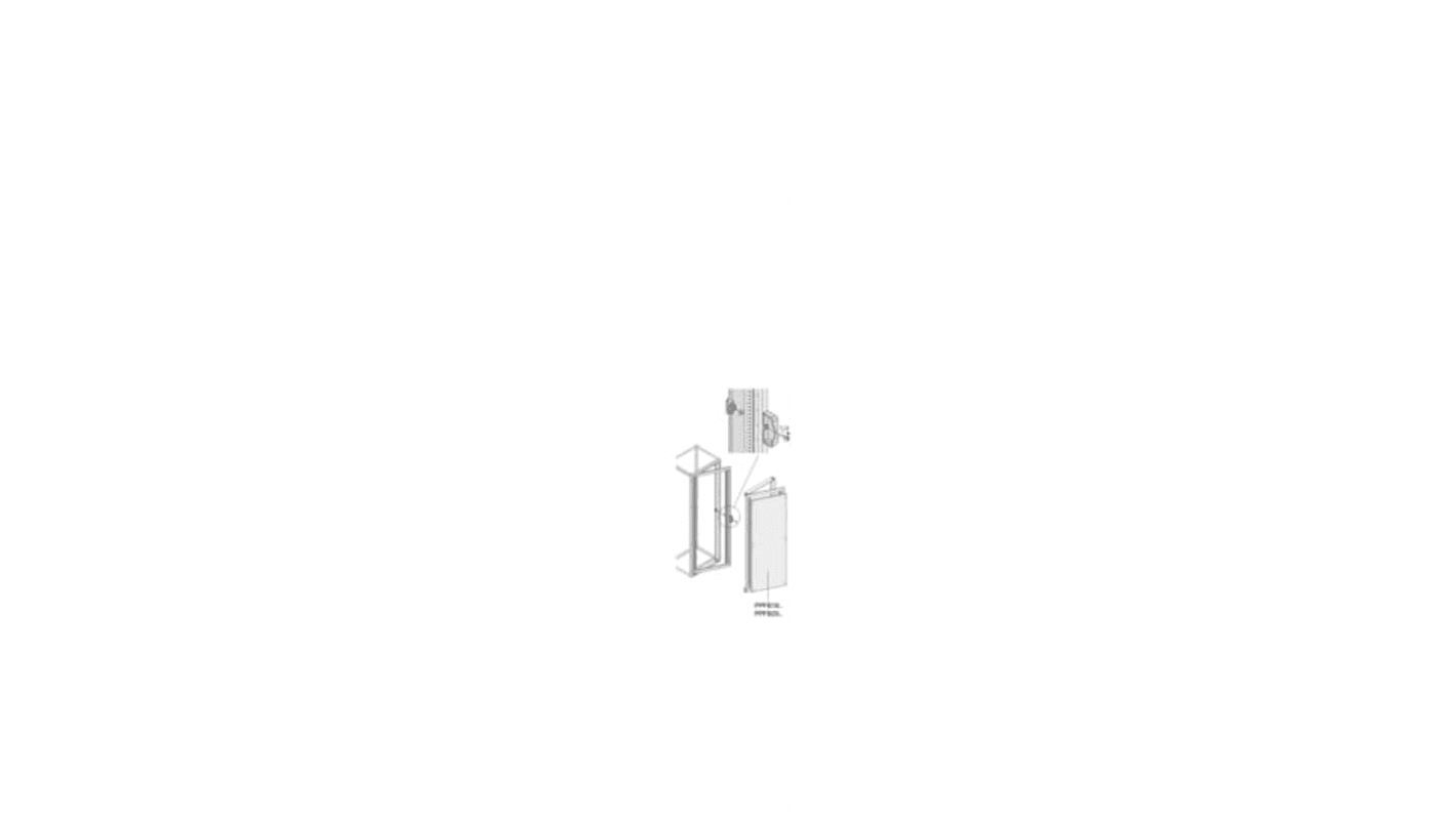 ABB 1STQ Series Pickled Steel Sheet Swing Frame for Use with Modular Boards - System Pro E Power, 1800 x 400mm