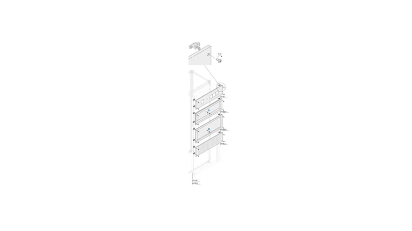ABB Pickled Steel Sheet Panel for Use with Main Distribution Boards, 600 x 200 x 600mm