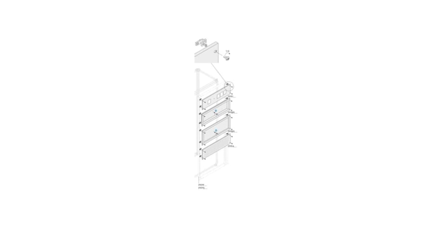ABB Pickled Steel Sheet Panel for Use with Main Distribution Boards, 800 x 200 x 800mm
