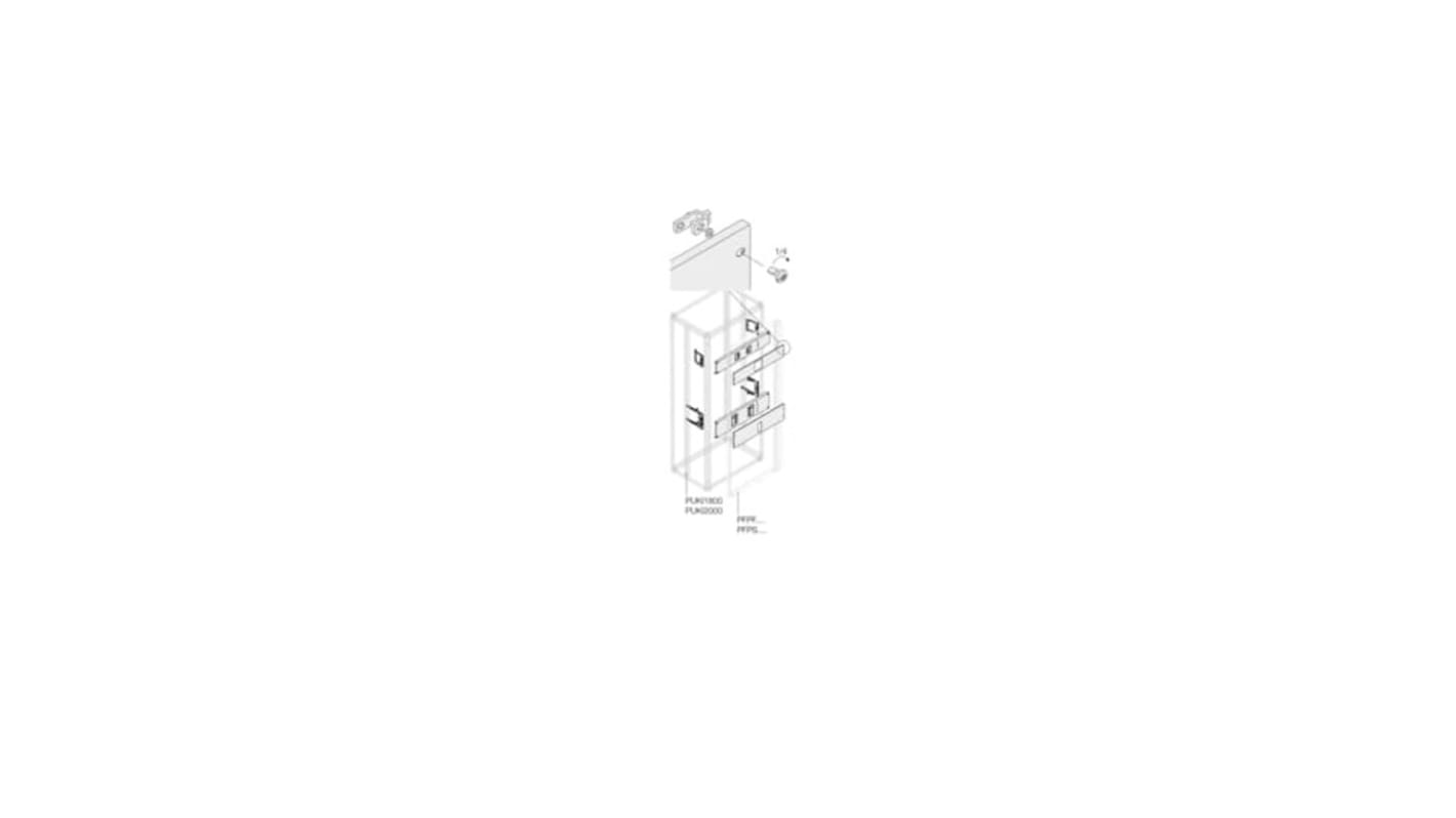 ABB Pickled Steel Sheet Assembly Kit for Use with Main Distribution Boards, 190 x 580 x 45mm