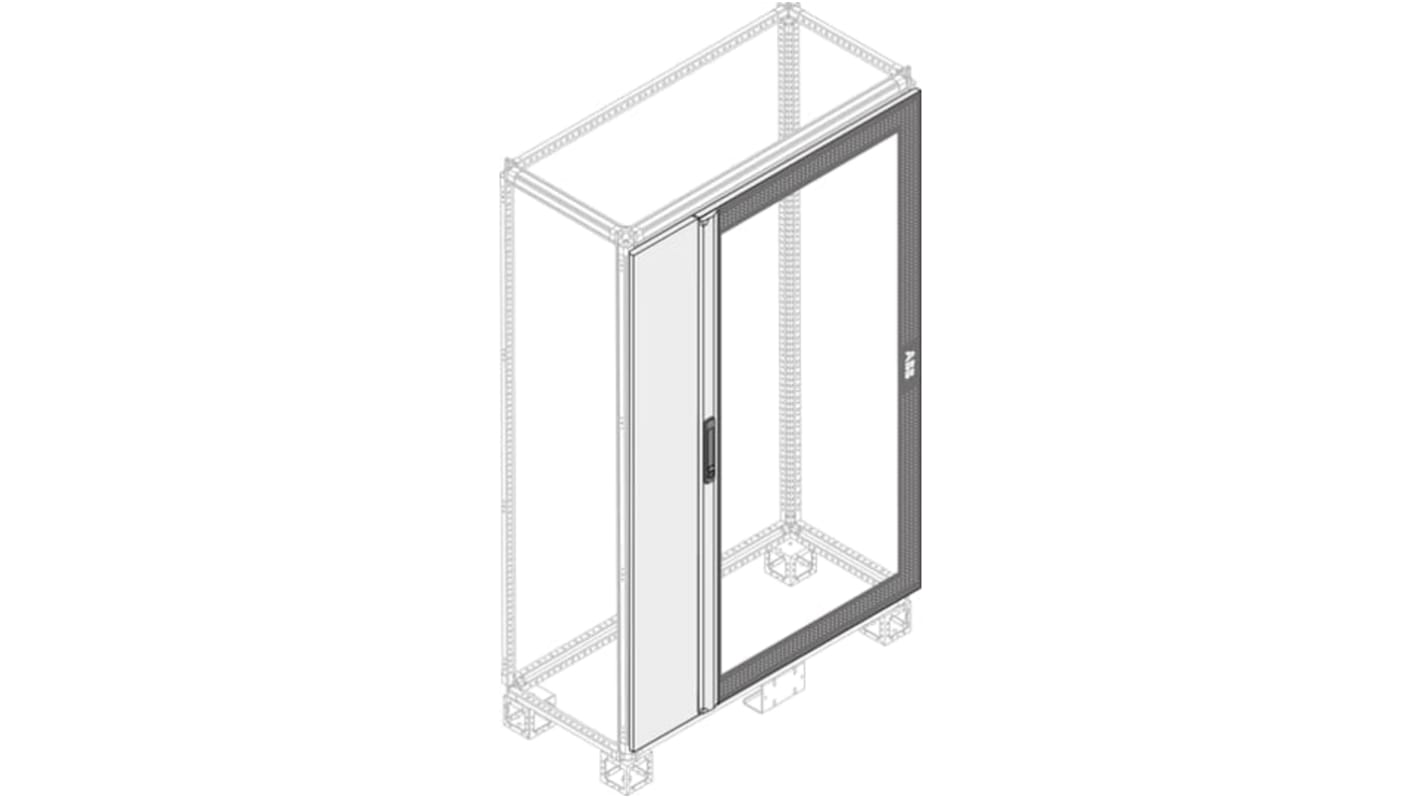 ABB PDLG Series Lockable Pickled Steel Sheet RAL 7035 Opaque, 2000mm H, 1.019m W, 15mm L for Use with PDLB2500