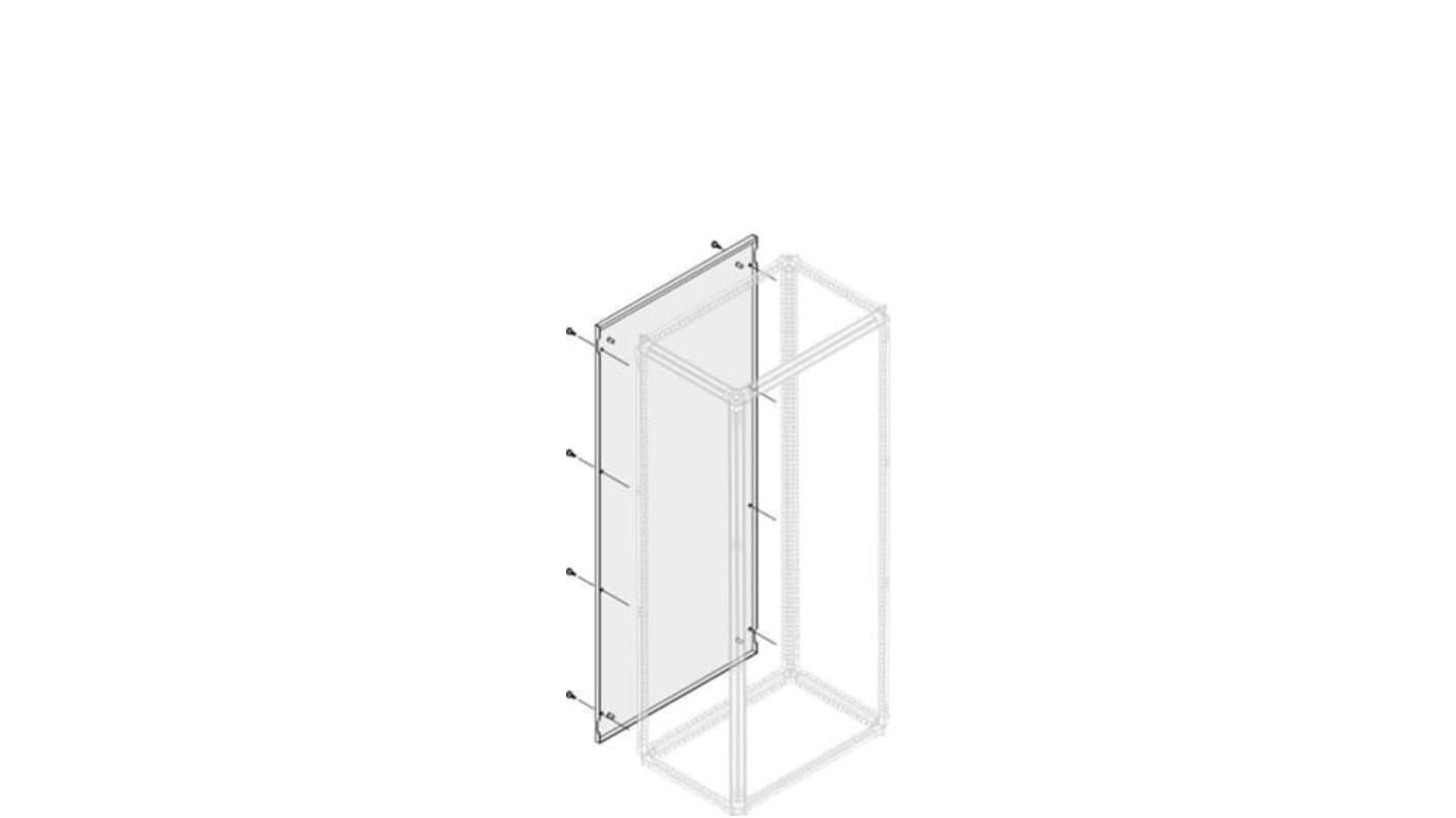 ABB 1STQ Series Pickled Steel Sheet Side Panel for Use with Modular Boards - System Pro E Power, 1800 x 1250mm