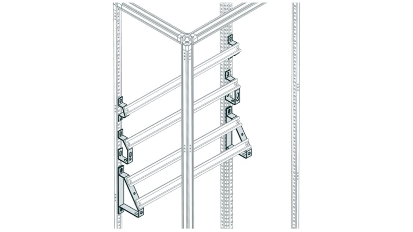 ABB EV1111 Series Pickled Steel Sheet Support Rail, 200mm W, 180mm H, 245mm L For Use With EV1111