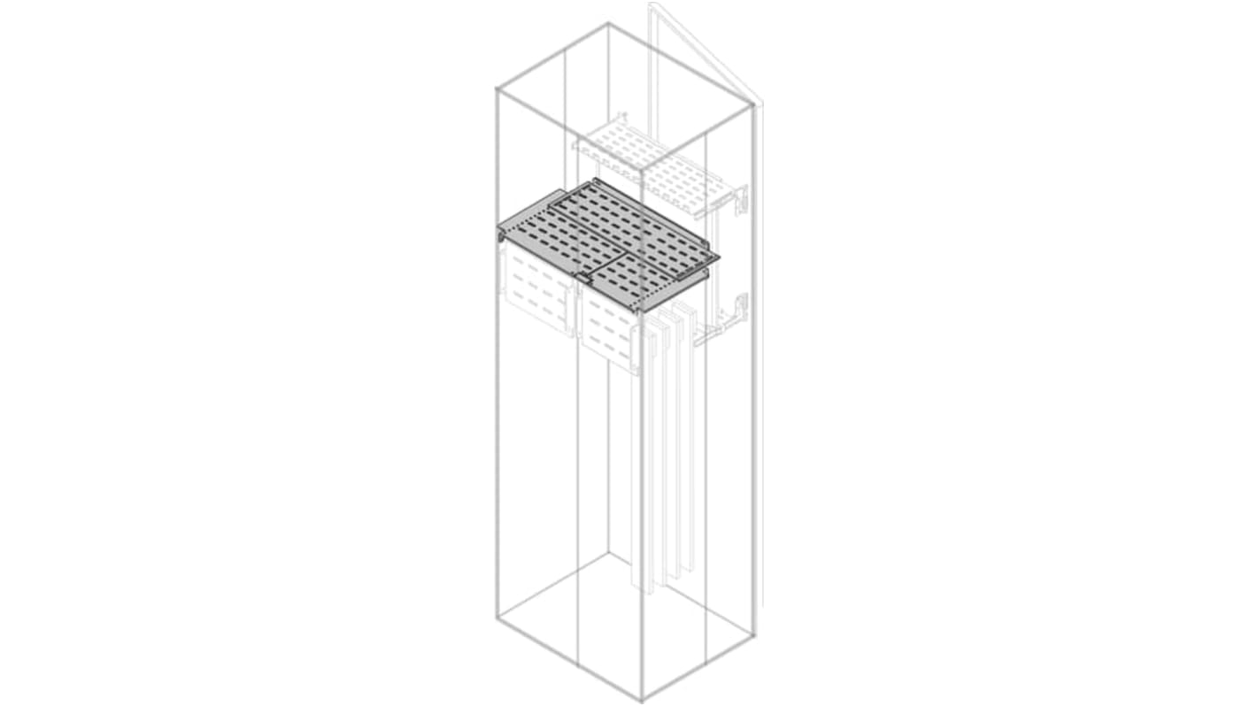 ABB PSHS Series Pickled Steel Sheet Assembly Plate for Use with Modular Boards - System Pro E Power, 719 x 700.5 x