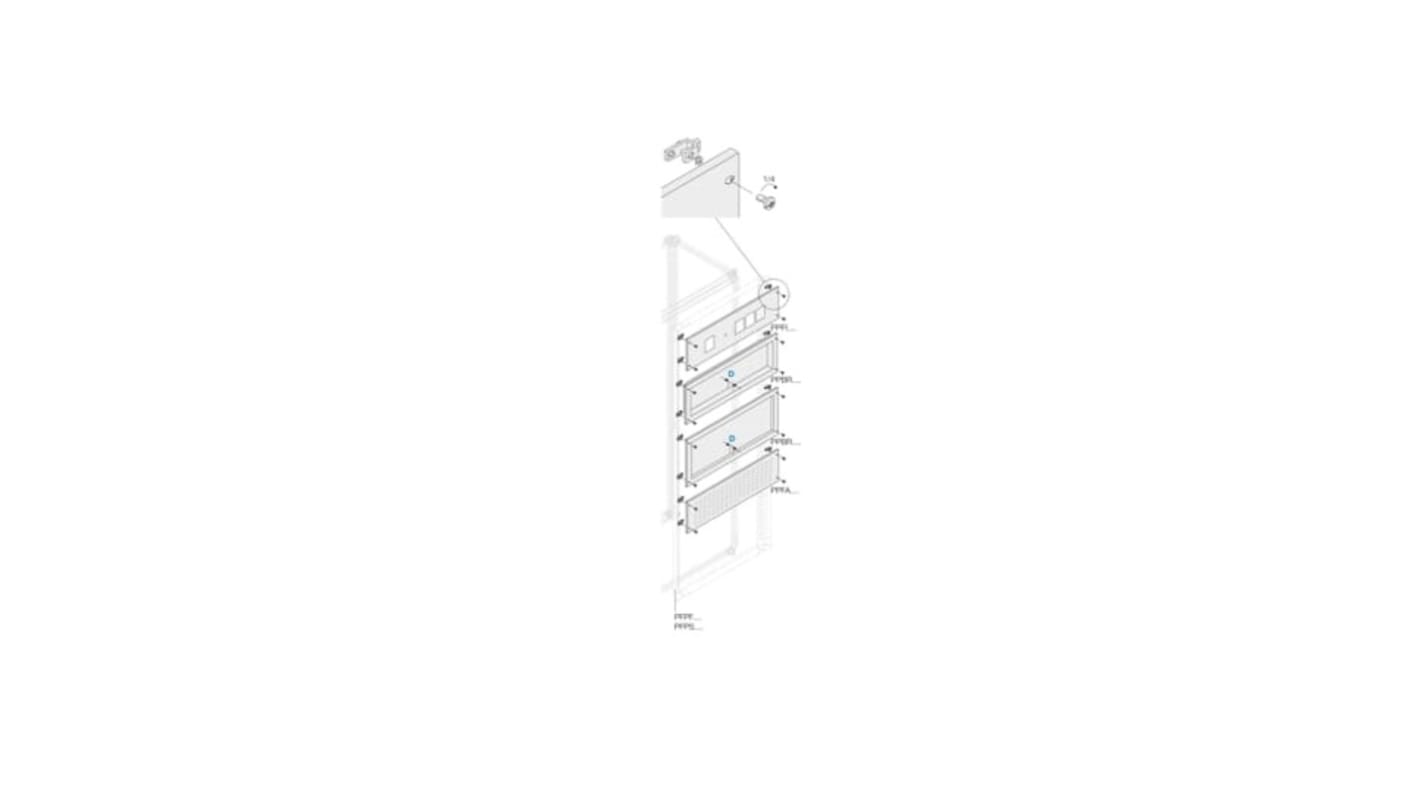 ABB Pickled Steel Sheet Panel for Use with Main Distribution Boards, 800 x 400 x 800mm