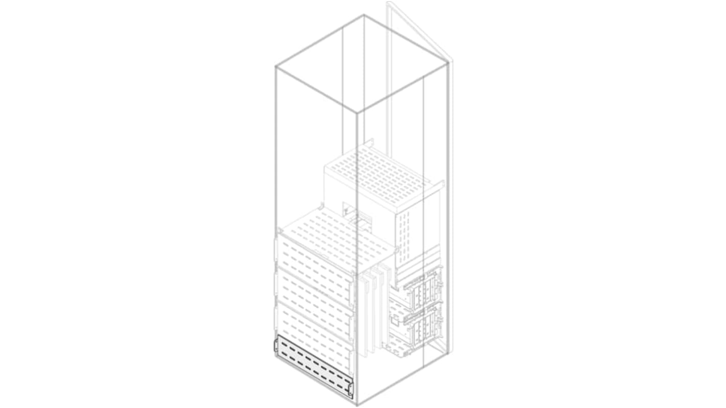 ABB 1STQ Series Pickled Steel Sheet Divider Panel for Use with Modular Boards - System Pro E Power, 150 x 600mm
